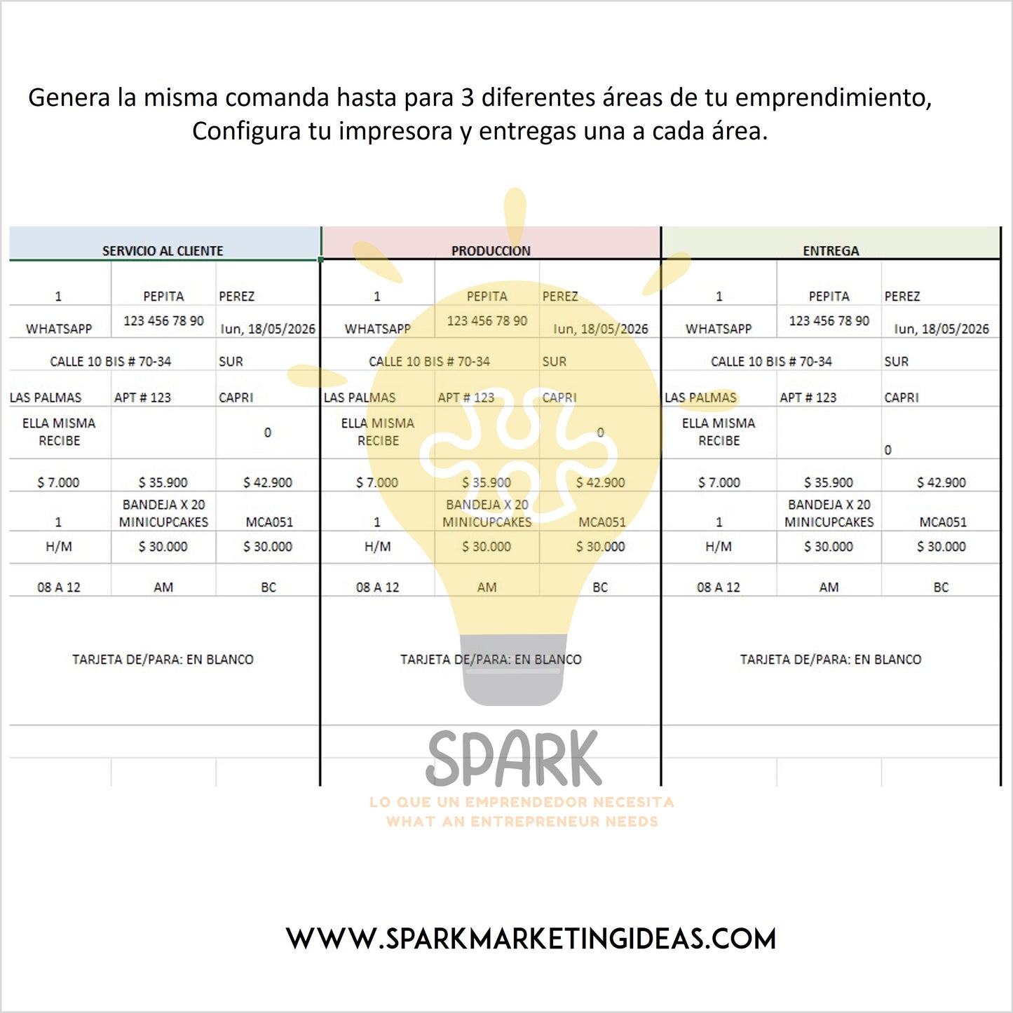 Generador de comandas para emprendimientos